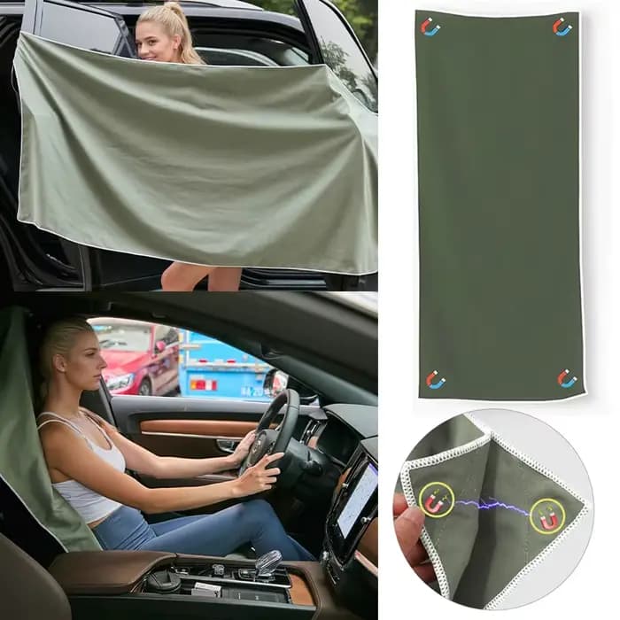 Serviette de bain magnétique en microfibre