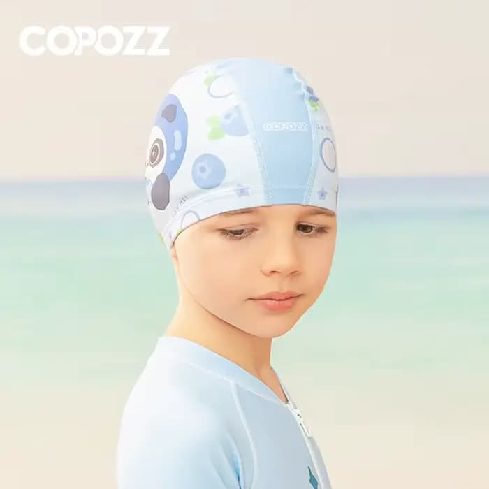 Bonnet de natation en PU imperméable pour enfants