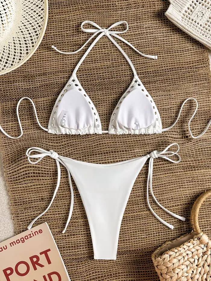Ensemble bikini sexy à rivets 2026 pour femme