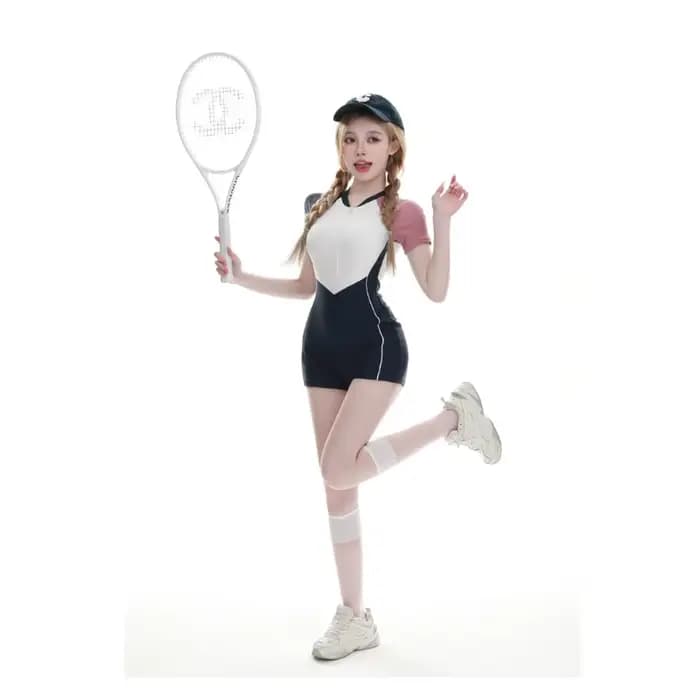 Nouveau Maillot de Bain Une Pièce Sportif à Angle Plat pour Femme 2026