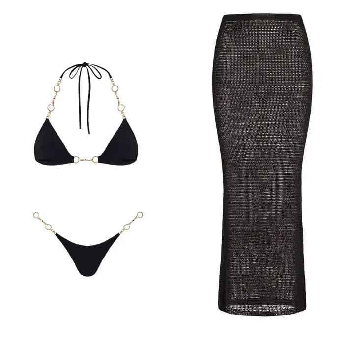 Maillot de bain bikini avec jupe