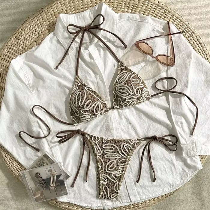 String marron licou Triangle
