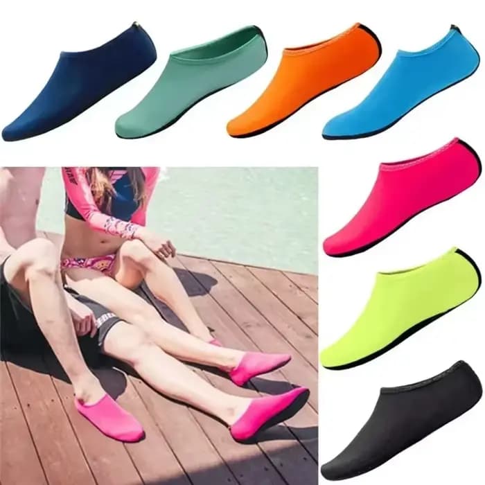 Chaussures aquatiques unisexes antidérapantes – Chaussettes d'eau à séchage rapide pour la natation