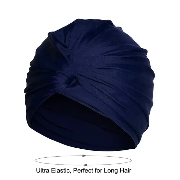 Bonnet de bain en tissu pour femme, chapeau de sport nautique, pour la piscine, cheveux longs, à haute élasticité, pour les touristes, en nylon extensible