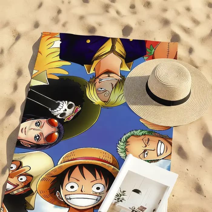 Serviettes de plage à séchage rapide O-ONE P-PIECE Anime, idéales pour les piscines, le camping, le yoga et la salle de sport