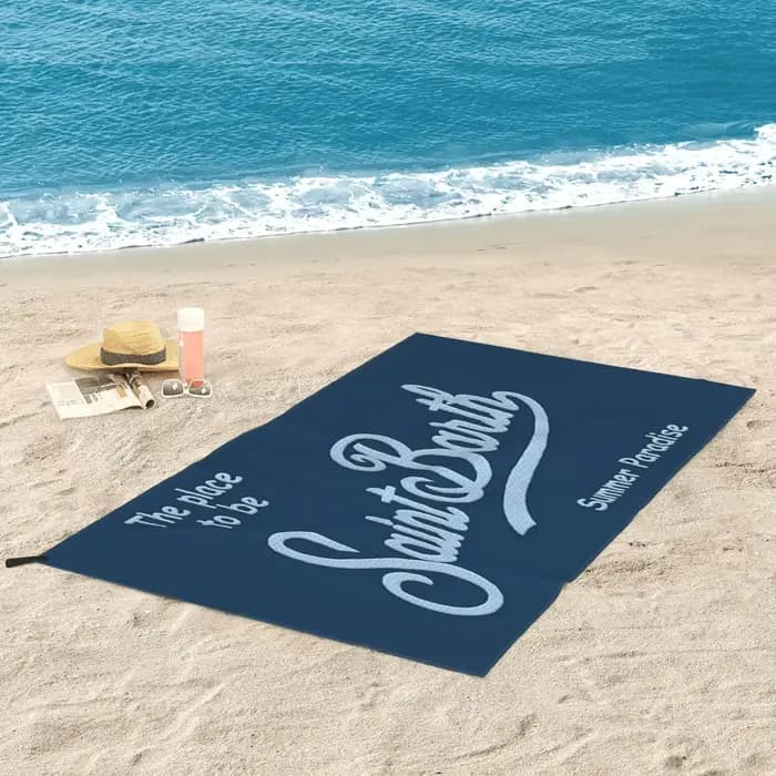 Serviette de plage Saint Barth en microfibre douce