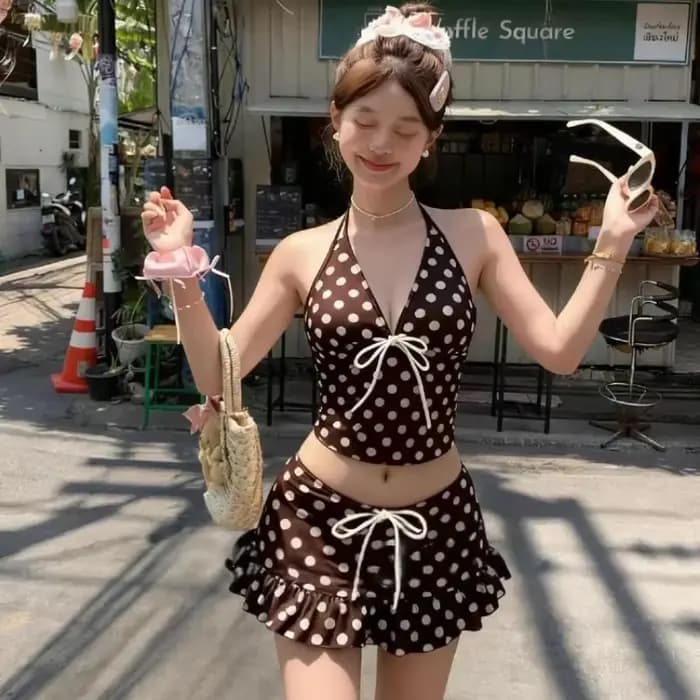 Maillot de bain vintage Y2K pour femme