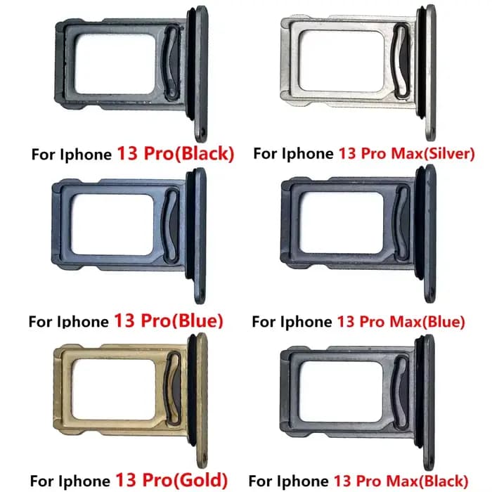 50 pièces, tiroir pour carte SIM, support de fente pour puce, adaptateur, accessoires pour iPhone 12 Pro Max 12 13 mini 14 15 Plus, double carte