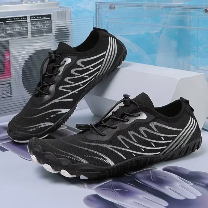 Aqua Shoes Chaussures de mise à la terre avec chaussures de mise à la terre en cuivre Chaussures d'eau unisexes à séchage rapide Chaussures légères pieds nus pour les sports nautiques