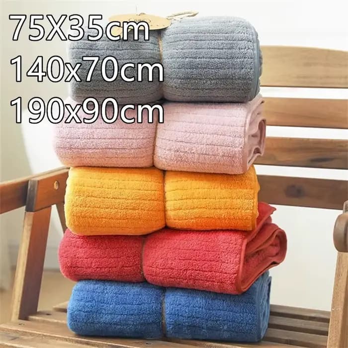 Serviette de bain extra large en fibres ultra douces et ultra fines