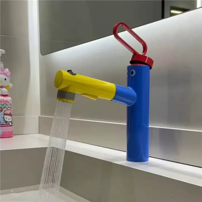 Robinet de lavabo rotatif BSEVB avec robinet de salle de bain coloré et douchette pour lavabo chaud et froid