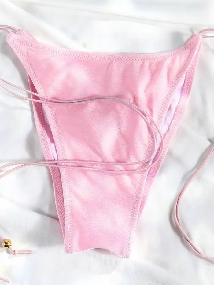 Bikini String Rose, Maillot de Bain Triangle 2026