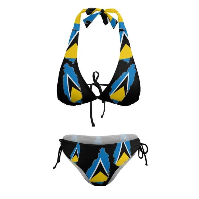 Tenues de maillot de bain personnalisées, élégantes et stylées, ensemble de vêtements de plage Sainte-Lucie