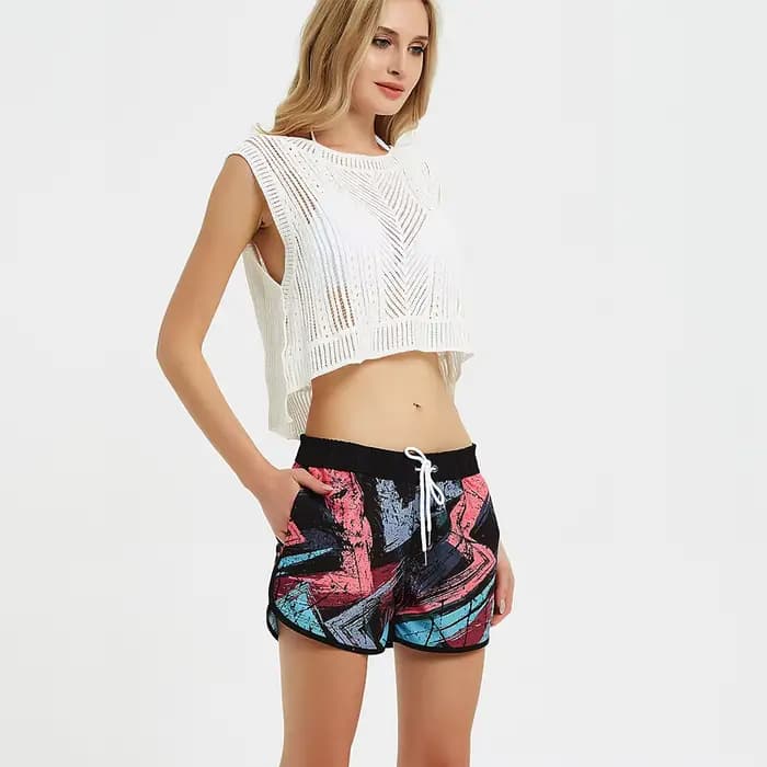 Short de plage à séchage rapide pour femme