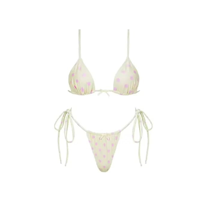 Ensemble de bikini sexy 2026 taille haute imprimé doré pour femme