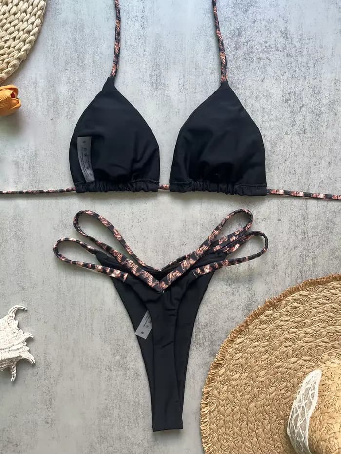 Maillot de bain femme sexy, nouveau bikini push-up, ensemble brésilien, tenue de plage, biquini deux pièces