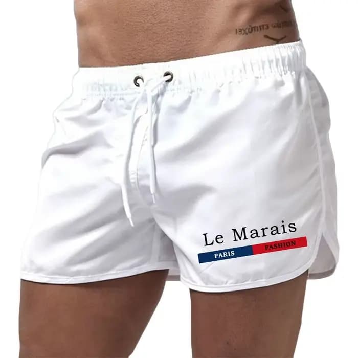 Short de bain décontracté pour homme 2026 – Caleçon de plage, pantalon de natation et de sport à séchage rapide, respirant, avec cordon de serrage, pour le surf et le quotidien