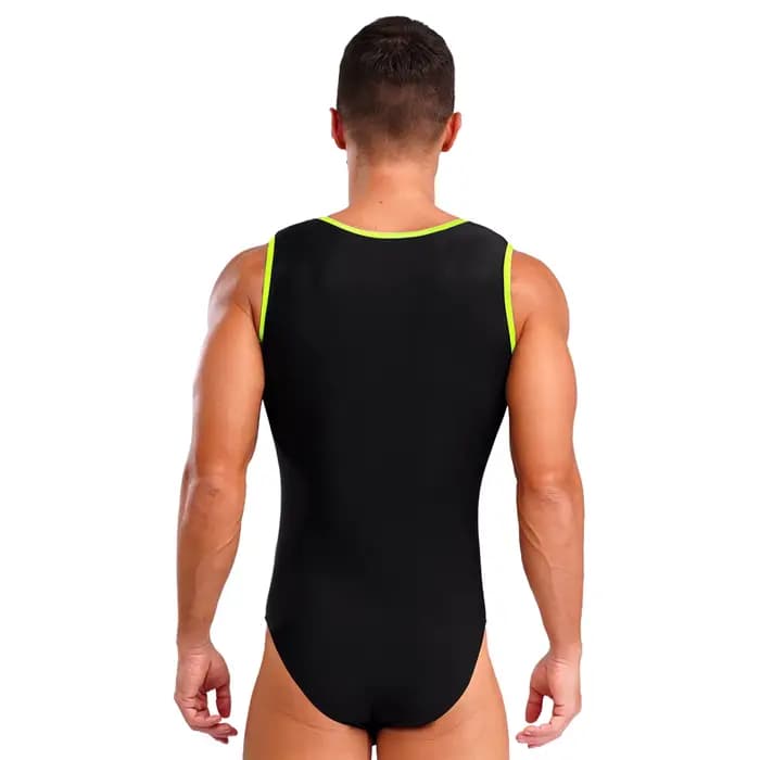 Maillot de bain homme une pièce sans manches