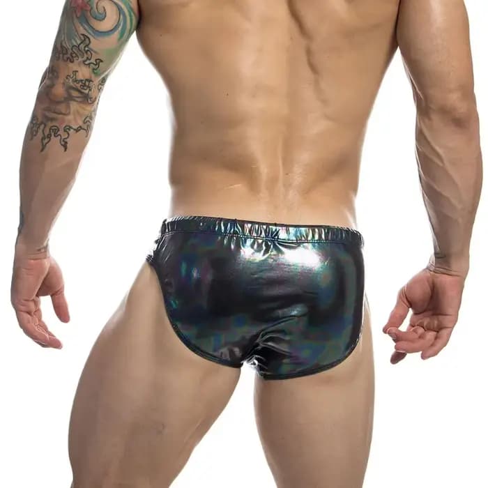 Culotte de bain métallique pour hommes