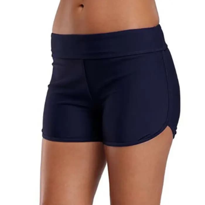 Short de bain femme taille haute conseil maillot de bain short de bain bas de maillot de bain couleur unie garçon Shorts dames maillot de bain troncs