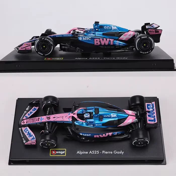 Burago 1:43 F1 voiture de course alpin A525 NO.10 Pierre Gasly formule un modèle de voiture en alliage d'équipe