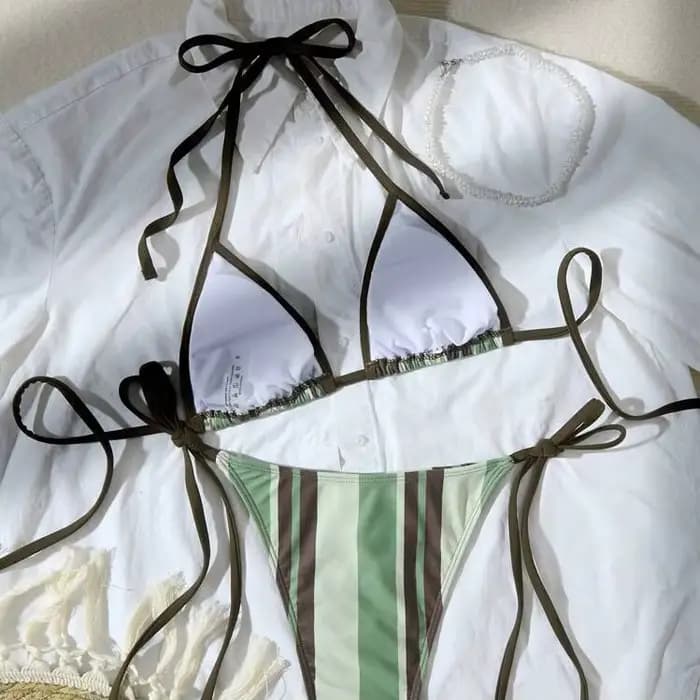Bikinis Bow maillots de bain femmes été maillot de bain 2025 Sexy Bikini ensemble taille basse maillots de bain Push Up maillots de bain