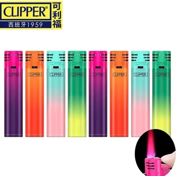 Clipper Briquet Butane Briquet Gonflable Allumage Électrique Coupe-Vent Briquet Rose Jet Flamme Fumer Gadget Très Cool Cadeau Pour Hommes