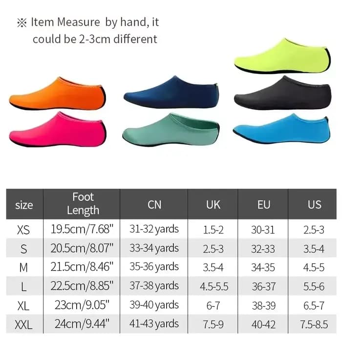 Chaussures d'eau unisexes antidérapantes d'été
