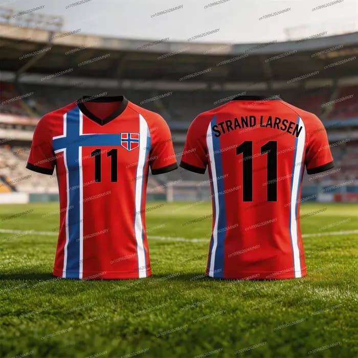 Maillot de Norvège 25/26 HAALAND – Maillot d'été pour homme