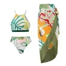 Robe de plage à imprimé floral 3D