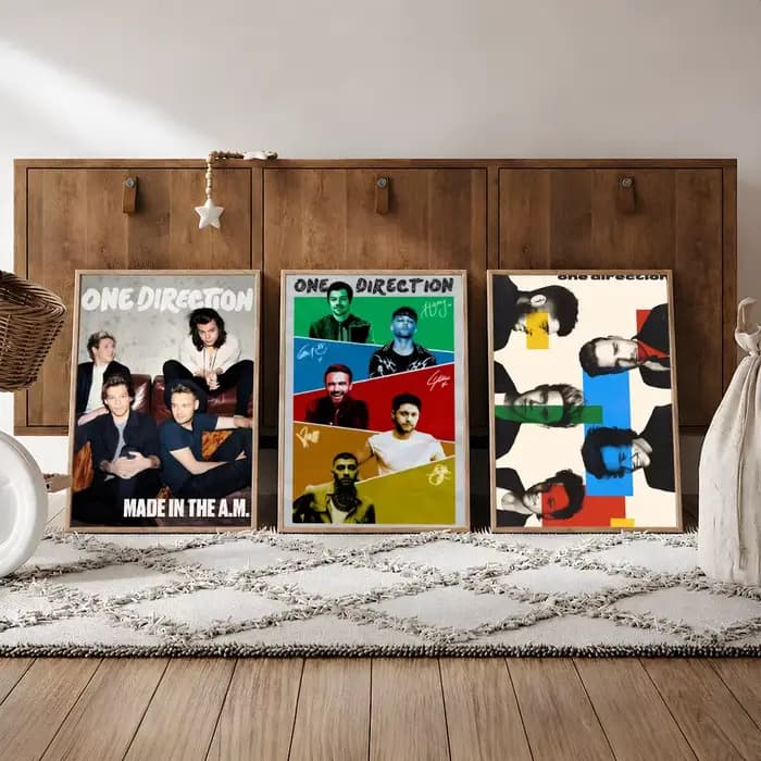Affiche de la groupe One Direction 1D, imperméable, HD, moderne, à coller, décoration murale, chambre à coucher, salon, dortoir, bureau