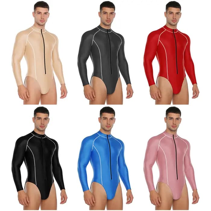 Maillot de bain brillant pour hommes