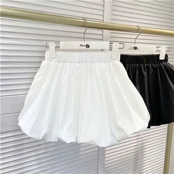 Short femme été 2025 nouveau blanc mode coréenne Harajuku ballon jupe courte
