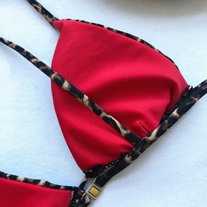 Maillot de bain sexy imprimé léopard pour femmes
