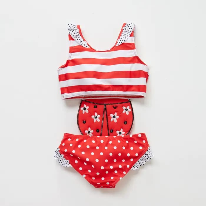 Maillot de bain une pièce pour filles, 12-7T, vêtements de natation en fibre, maillots de bain sirène pour enfants, maillots de bain d'été