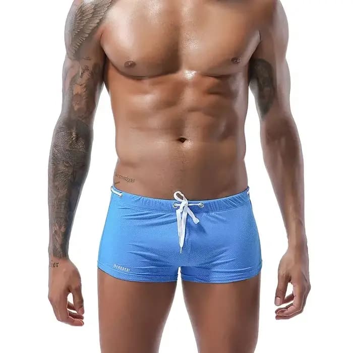 Boxer taille basse pour homme, maillot de bain, slip, short de plage, vêtements de plage