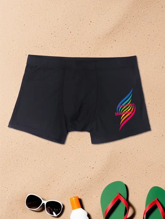 Short de bain pour hommes avec imprimés Streetwear