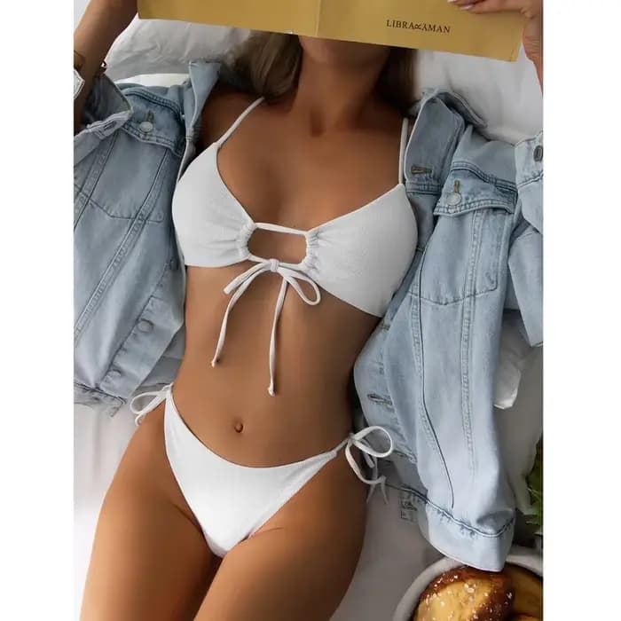 Maillot de bain bikini sexy pour femme, deux pièces multicolore, nouvelle collection, tendance transfrontalière, idéal pour la piscine et la plage