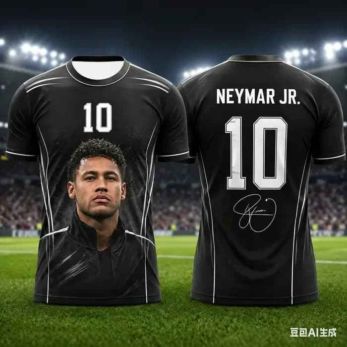 Neymar Jr # 10 Maillots de football de l'équipe nationale du Brésil, T-shirt jaune et vert à manches courtes pour hommes et femmes, streetwear pour fans de football