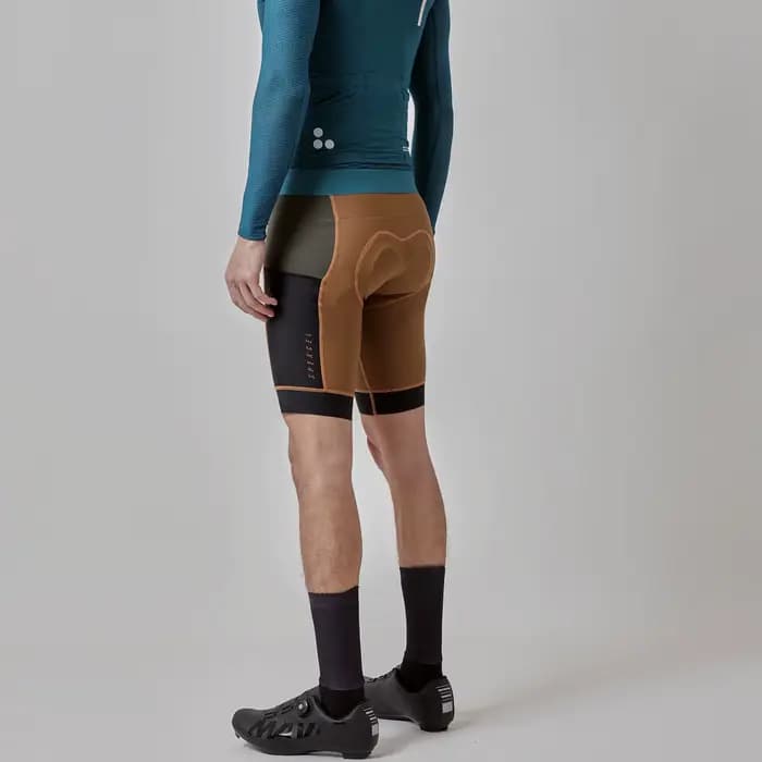 SPEXCEL 22 nouveaux shorts à bretelles Cargo pour longue voyage balade vtt short de cyclisme avec italie haute densité Pad vert marron