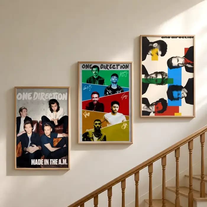 Affiche de la groupe One Direction 1D, imperméable, HD, moderne, à coller, décoration murale, chambre à coucher, salon, dortoir, bureau