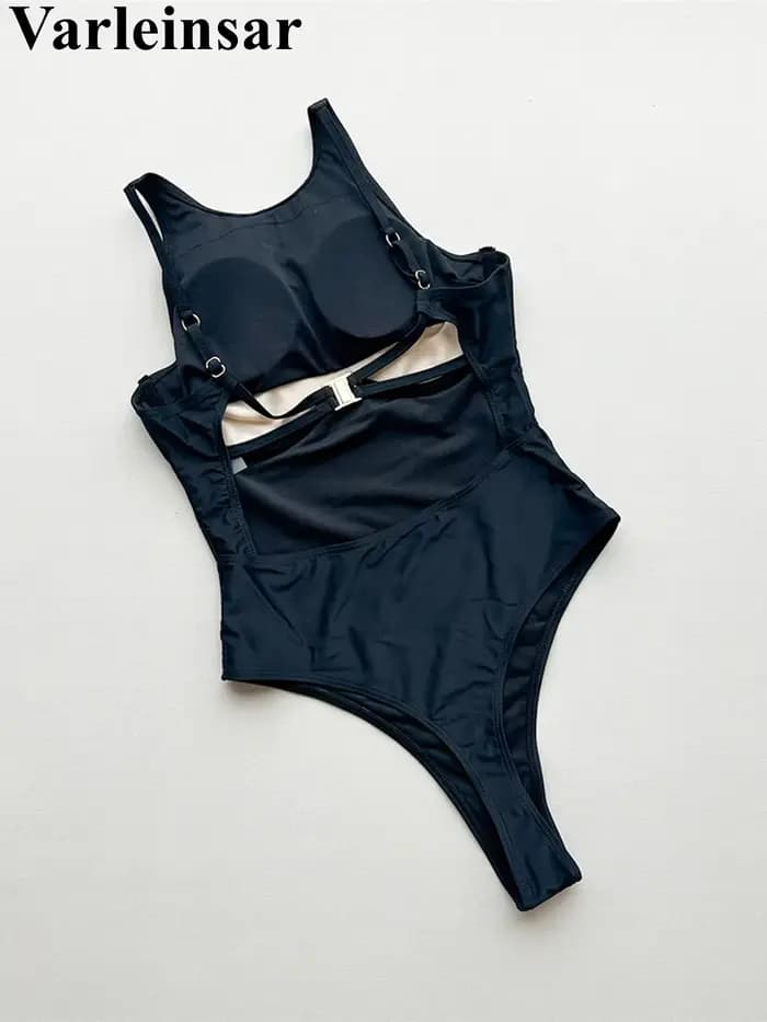 Maille pure extrême chaîne Mini Micro String femmes maillots de bain une pièce maillot