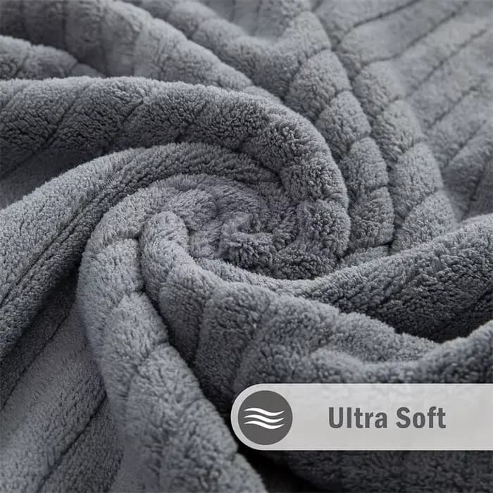 Serviette de bain extra large en fibres ultra douces et ultra fines