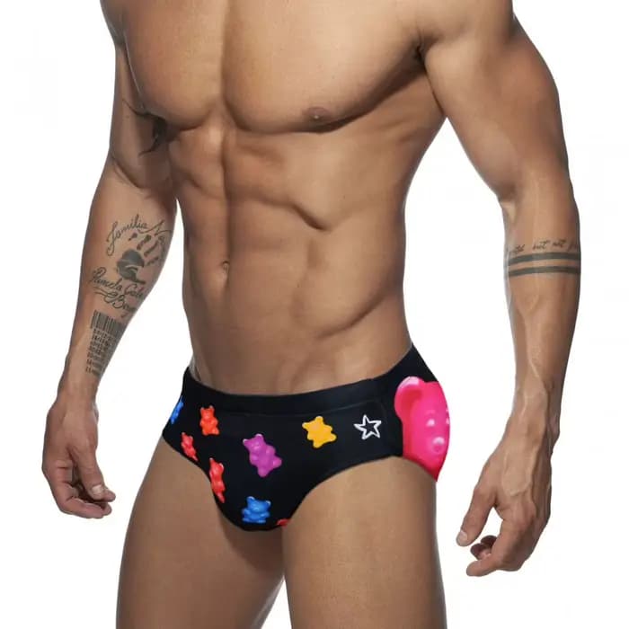 Slip de bain pour hommes Sexy natation court Sport nautique pantalons de plage maillot de bain bandes maillots de bain Sexy mâle Suilt surf imprimé maillot de bain