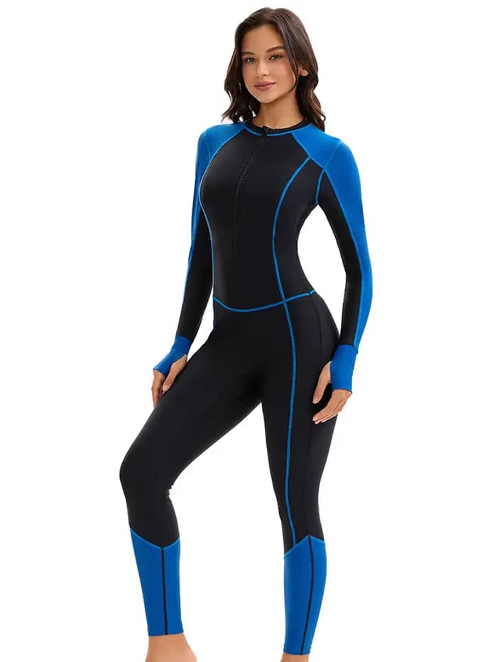 Maillot de bain une pièce avec fermeture éclair