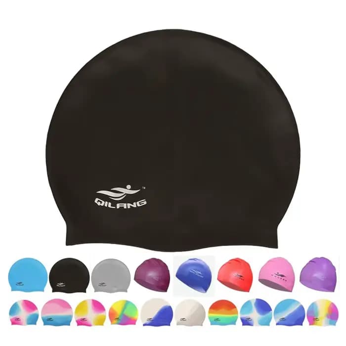 Bonnets de bain imperméables en Silicone pour femmes et hommes