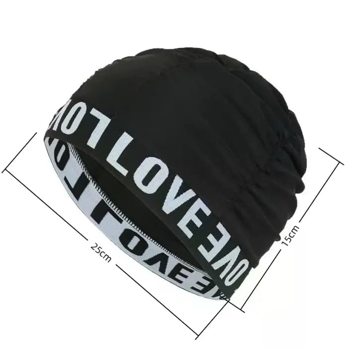 Bonnet de bain pour femme Love Print