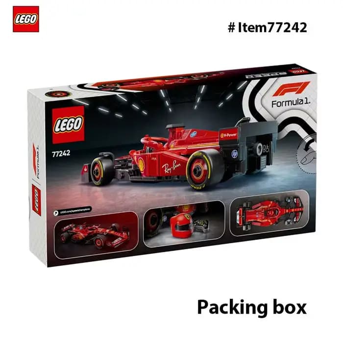 LEGO 77242 Speed Champions Ferrari SF-24 F1 voiture de course jouets-ensembles de construction pour enfants, Kits de voiture modèle Ferrari F1 pour Display275PCS