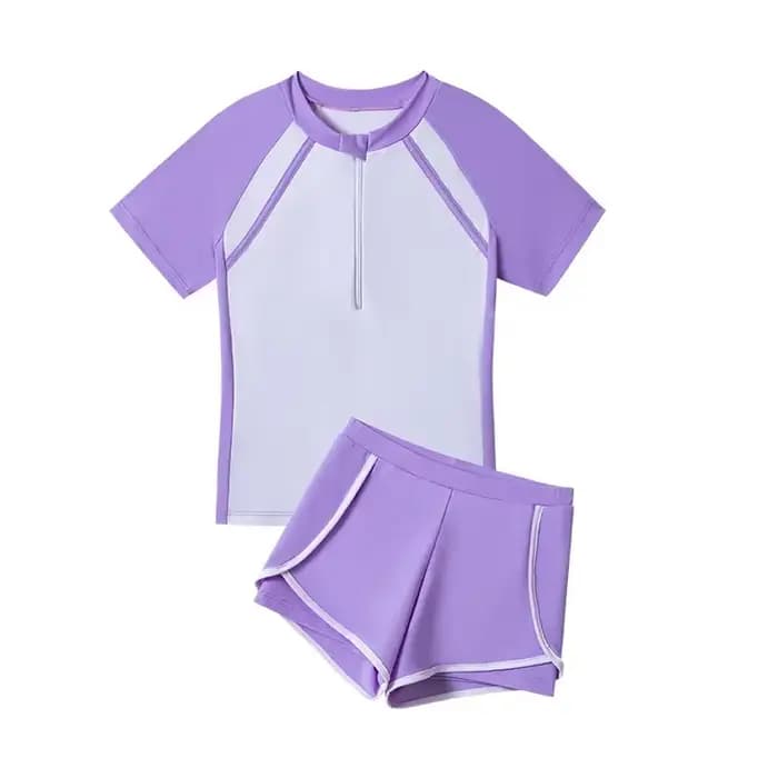 Maillot de bain à manches courtes pour filles