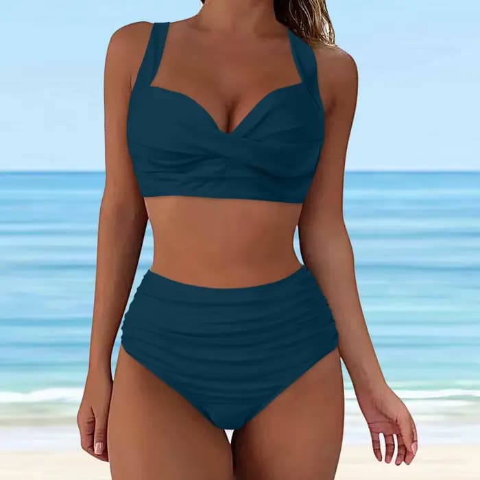 Maillot de bain bikini deux pièces pour femme